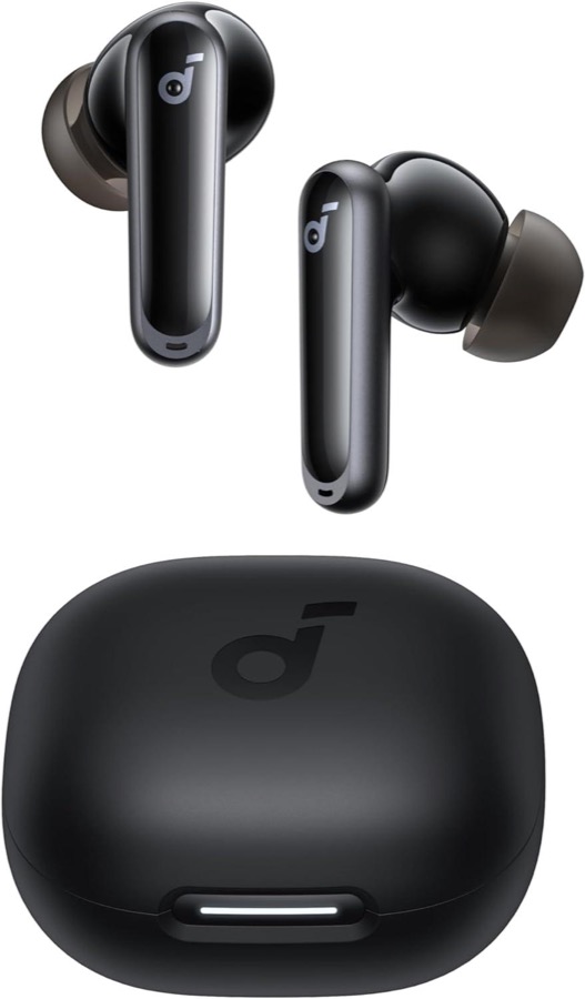 Anker Soundcore P40i, Noise Cancelling Wireless Earbuds, Adaptive Noise Cancelling to Environments, Heavy Bass, 60H Playtime, 2-in-1 Case and Phone Stand, IPX5, Wireless Charging, Bluetooth 5.3