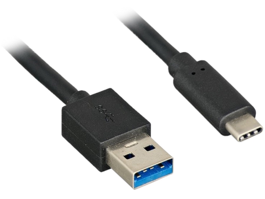 Nippon Labs 10ft. USB Type C 3.1 Gen 2 Male to Type A Male Cable 28AWG+24AWG, 10Gbps, 3A, Gold plated connectors - Black USB Type-C to A Cable 20USB3-10CMAM-G